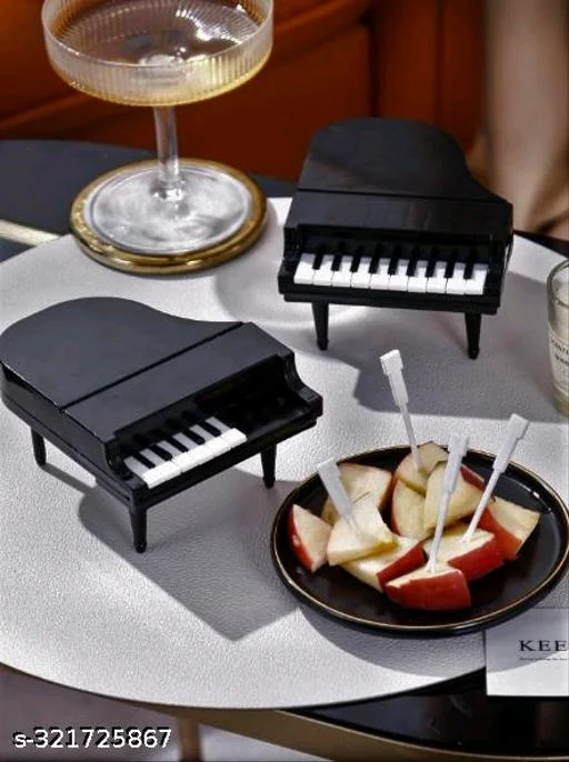 Cute Creative Beautiful Piano Shape Food Grade Salad, Vegetables, Dessert, Cake and KIDS TOYName: Cute Creative Beautiful Piano Shape Food Grade Salad, Vegetables, Dessert, Cake and KIDS TOYMaterial: PlasticProduct Breadth: 10 CmProduct Height: 10 CmProduct Length: PCENF5379  (N): Pack Of 1Type : Fruit ForksBrand : OtherMaterial : PlasticColor : Multi ColorWhen not in use, it 