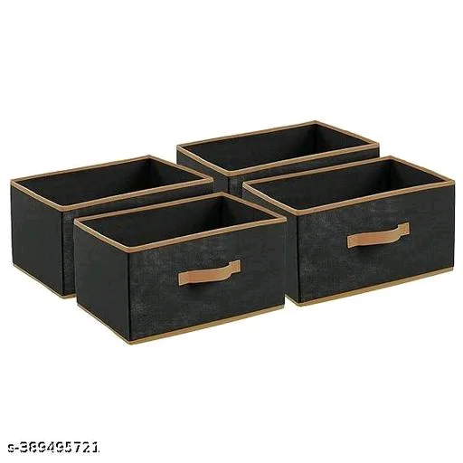 Arihant  Multipurpose PCENF5382 Drawer Storage Organizer Rectangular Foldable Storage Box with Side Handle, Replacement Drawer Storage, and Cloth Organizer , Toyes Box Pack of 4Name: Arihant  Multipurpose Drawer Storage Organizer Rectangular Foldable Storage Box with Side Handle, Replacement Drawer Storage, and Cloth Organizer , Toyes Box Pack of 4Product Length: 40 cmProduct H