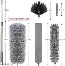Microfiber PCENF5407 Feather Duster 4PCS - Extendable & Bendable Dusters with Long Extension Pole, Washable Lightweight Dusters for Cleaning Ceiling Fan, High Ceiling (3 in 1 Duster)Name: Microfiber Feather Duster 4PCS - Extendable & Bendable Dusters with Long Extension Pole, Washable Lightweight Dusters for Cleaning Ceiling Fan, High Ceiling (3 in 1 Duster)Brush Material