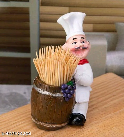 Chef Shaped PCENF5412 Toothpick HolderName: Chef Shaped Toothpick HolderColor: MulticolorDelightful Chefs for Home Kitchen Decoration