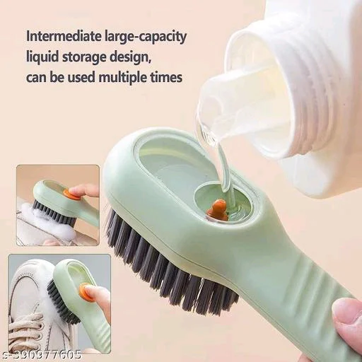 Liquid PCENF54329 Adding Soft Fur Cleaning Brush, Multifunctional Shoe Brush, Long Handle Liquid Adding Cleaning Brush Clothes Cleaning Tools Name: Liquid Adding Soft Fur Cleaning Brush, Multifunctional Shoe Brush, Long Handle Liquid Adding Cleaning Brush Clothes Cleaning Tools Material: PlasticType: ScrubProduct Breadth: 1.5 CmProduct Height