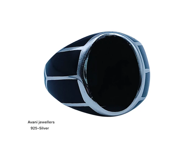 Avani Jewellers Silver Gents Plain Ring - 7.87, 21