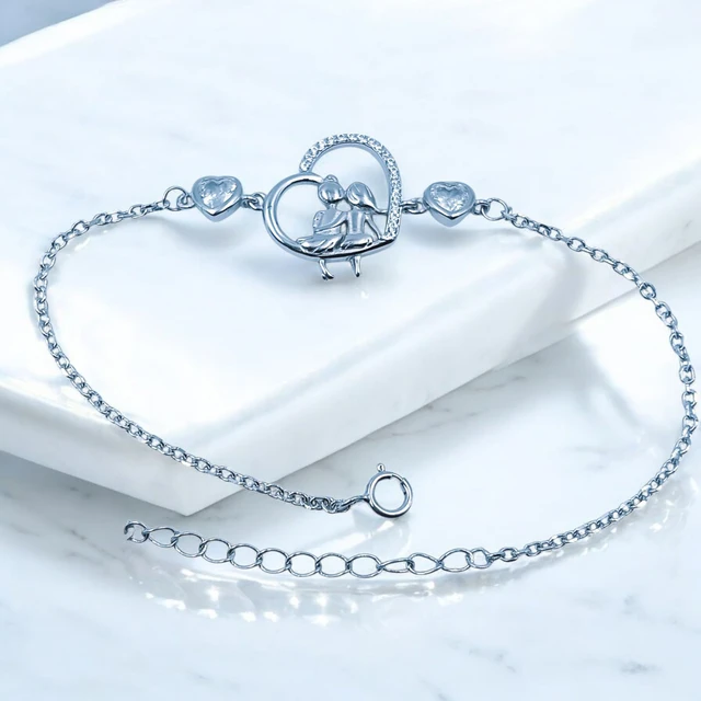 Avani Jewellers Silver Ladies Fancy Bracelet - 3.01, Adjustable
