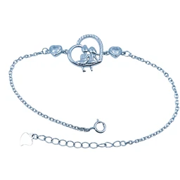 Avani Jewellers Silver Ladies Fancy Bracelet - 3.01, Adjustable