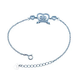 Avani Jewellers Silver Ladies Fancy Bracelet - 3.04, Adjustable