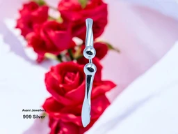 Avani Jewellers Silver Ladies Plain Kade - 15.06, Free Size