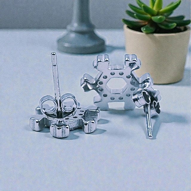 Silver Fancy Studs