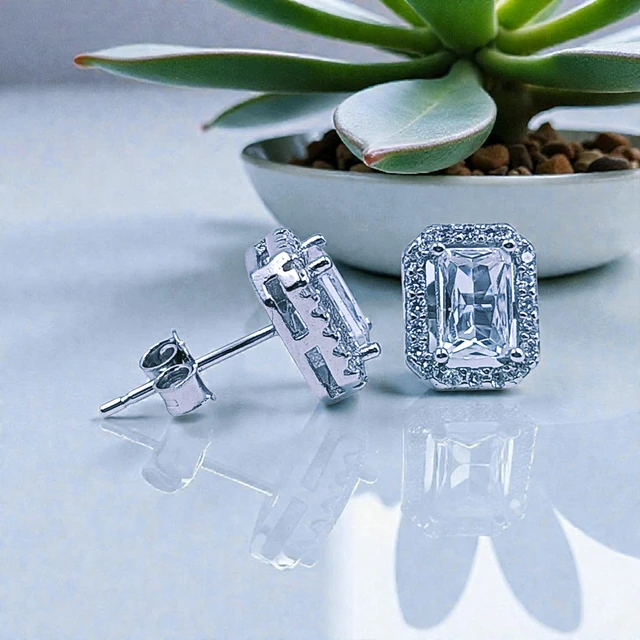 Silver Fancy Studs