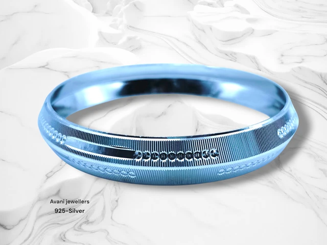 Avani Jewellers Silver Gents Kade - 28.07, 2.8 INCH