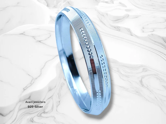 Avani Jewellers Silver Gents Kade - 28.07, 2.8 INCH
