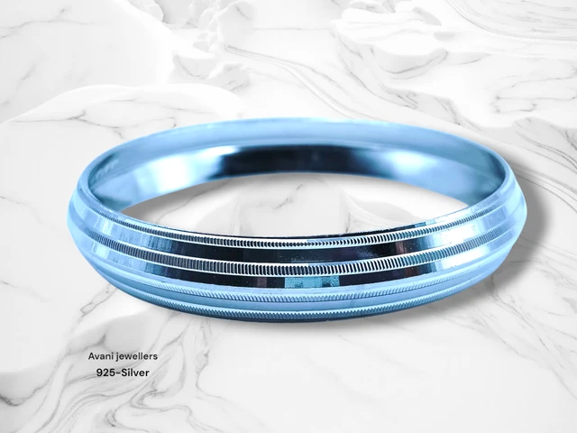 Avani Jewellers Silver Gents Kade - 26.13, 2.8 INCH