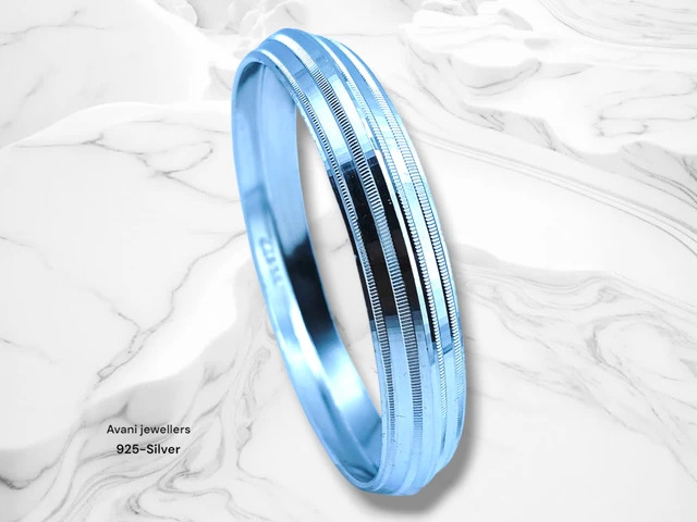Avani Jewellers Silver Gents Kade - 26.13, 2.8 INCH