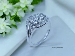 Avani Jewellers Silver Ladies Fancy Ring - 3.59, 14