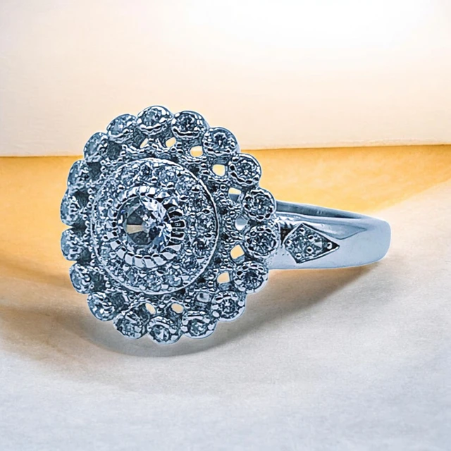Avani Jewellers Silver Ladies Fancy Ring - 3.07, 12