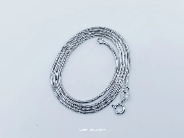 Avani Jewellers Silver Italian Chain - 4.73, 20-Inch