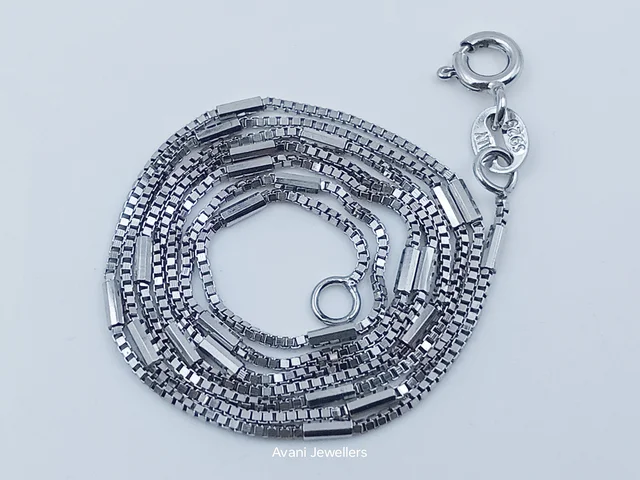 Avani Jewellers Silver Italian Chain - 2.29, 20-Inch