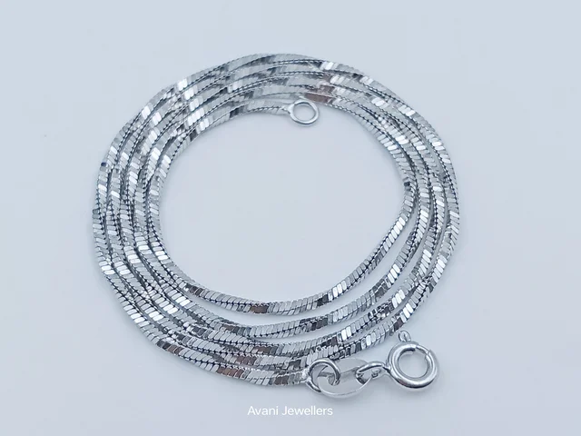 Avani Jewellers Silver Italian Chain - 4.35, 20-Inch