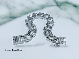 Avani Jewellers Silver Gents Bracelet - 43.2, 8.5 Inch