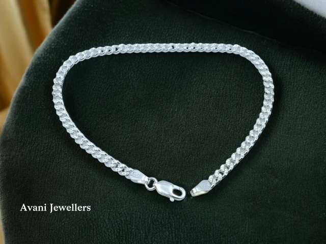 Avani Jewellers Silver Gents Bracelet - 5.6, 8.5 Inch
