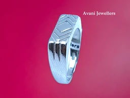 Avani Jewellers Silver Gents Plain Ring - 2.4, 18