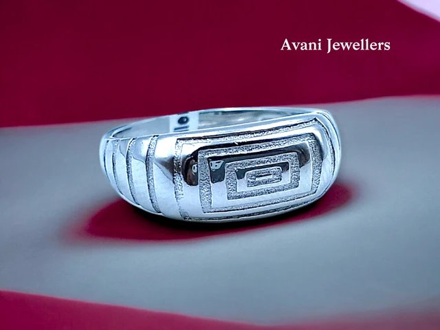 Avani Jewellers Silver Gents Plain Ring - 4.18, 17