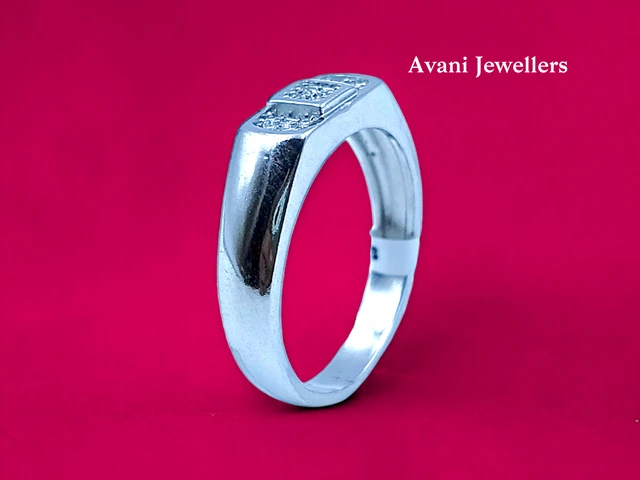 Avani Jewellers Silver Gents Fancy Rings - 4.25, 24