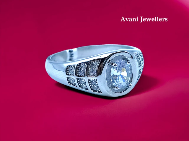 Avani Jewellers Silver Gents Fancy Rings - 5.2, 26