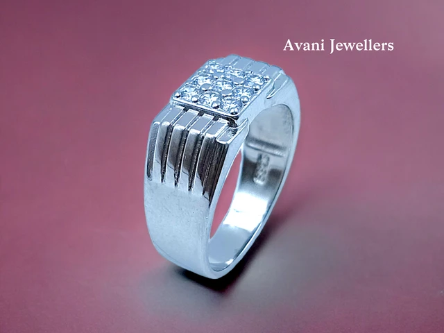 Avani Jewellers Silver Gents Fancy Rings - 6.95, 26