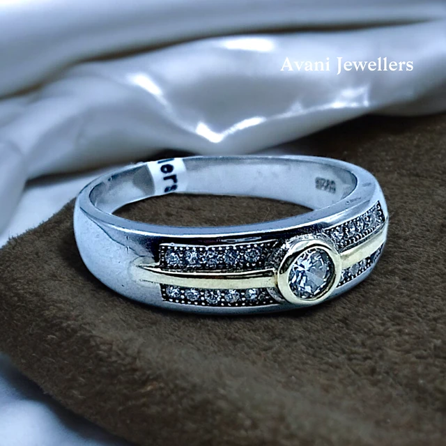 Avani Jewellers Silver Gents Fancy Rings - 4.7, 26