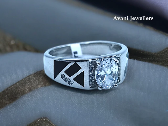 Avani Jewellers Silver Gents Fancy Rings - 6.19, 23