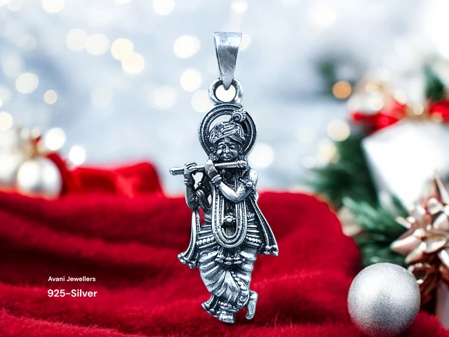 Avani Jewellers Silver God Pendant - 4.25