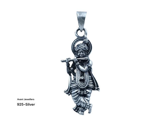 Avani Jewellers Silver God Pendant - 4.25