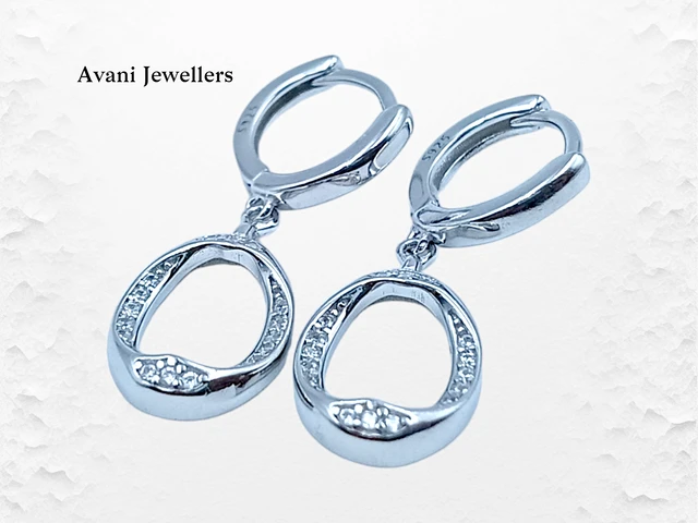 Avani Jewellers Silver Italian Fancy Earrings - 2.84