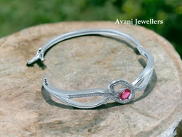 Avani Jewellers Silver Ladies Fancy Kade - 10.79, Free Size