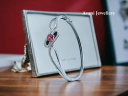 Avani Jewellers Silver Ladies Fancy Kade - 10.79, Free Size