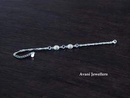 Avani Jewellers Silver Ladies Fancy Bracelet - 6.57, Adjustable