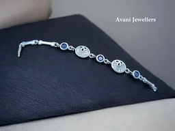 Avani Jewellers Silver Ladies Fancy Bracelet - 6.57, Adjustable