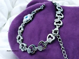 Avani Jewellers Silver Ladies Fancy Bracelet - 11.14, Adjustable