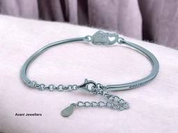 Avani Jewellers Silver Ladies Fancy Bracelet - 6.83, Adjustable