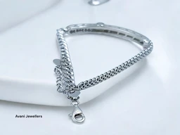 Avani Jewellers Silver Ladies Fancy Bracelet - 9.66, Adjustable