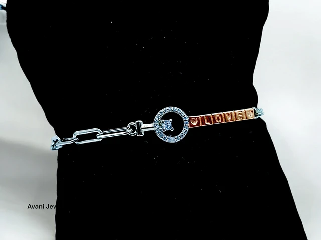Avani Jewellers Silver Ladies Fancy Bracelet - 5.24, Adjustable