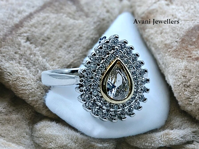 Avani Jewellers Silver Ladies Fancy Ring - 4.05, 12