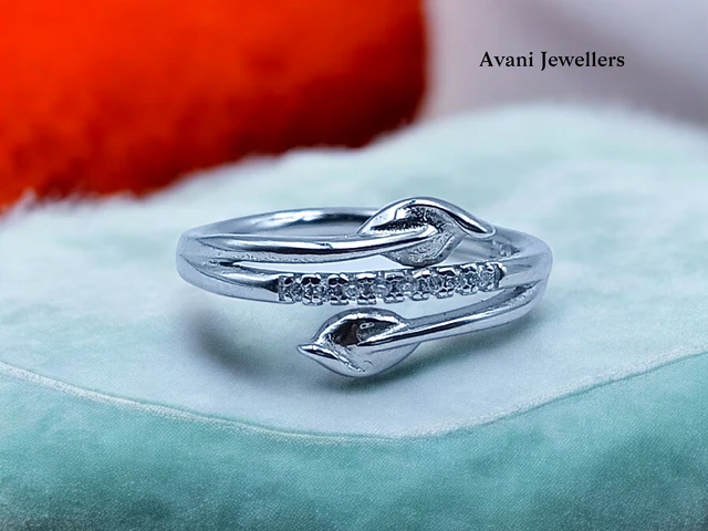 Avani Jewellers Silver Ladies Fancy Ring - 2.12, 14