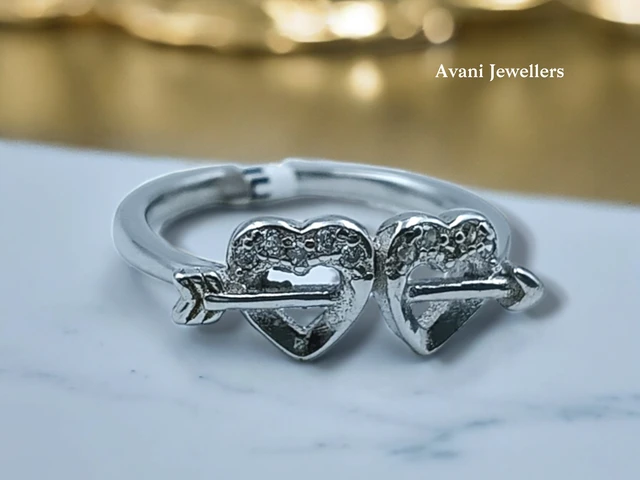 Avani Jewellers Silver Ladies Fancy Ring - 2.06, 17