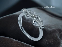 Avani Jewellers Silver Ladies Fancy Ring - 2.06, 17