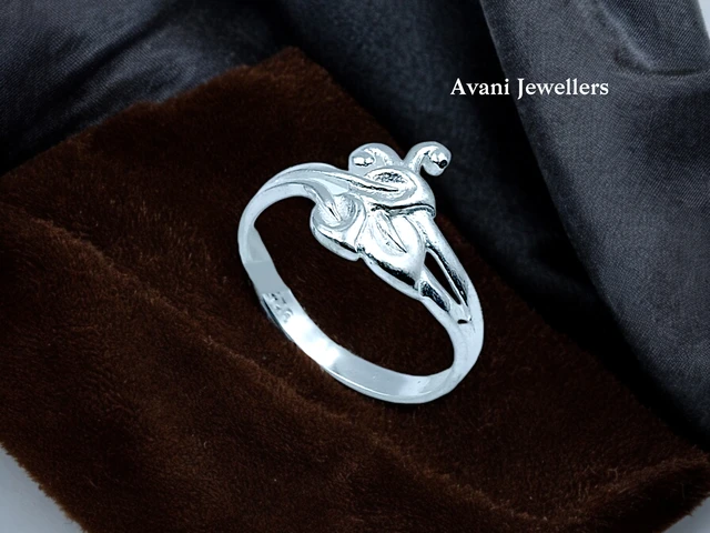 Avani Jewellers Silver Ladies Plain Ring - 1.93, 14
