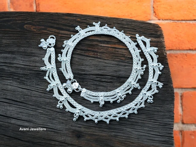 Silver Fancy Paayal