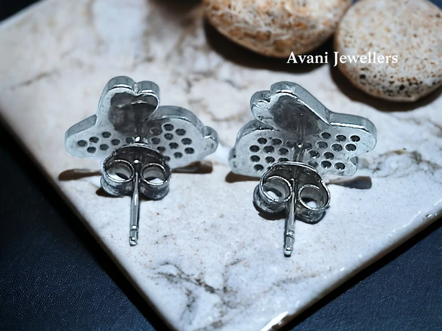 Avani Jewellers Silver Fancy Studs - 2.64
