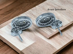 Avani Jewellers Silver Fancy Studs - 2.45