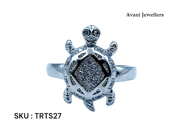 Avani Jewellers Silver Tortoise Fancy Ring - 5.4, 22